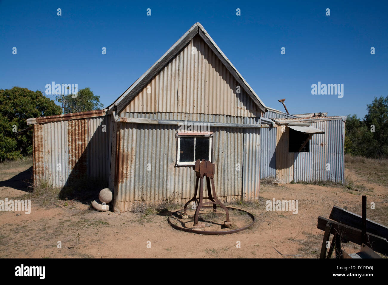Miners Cottage at Ravenswood Queensland Australia built 1868 from Stock