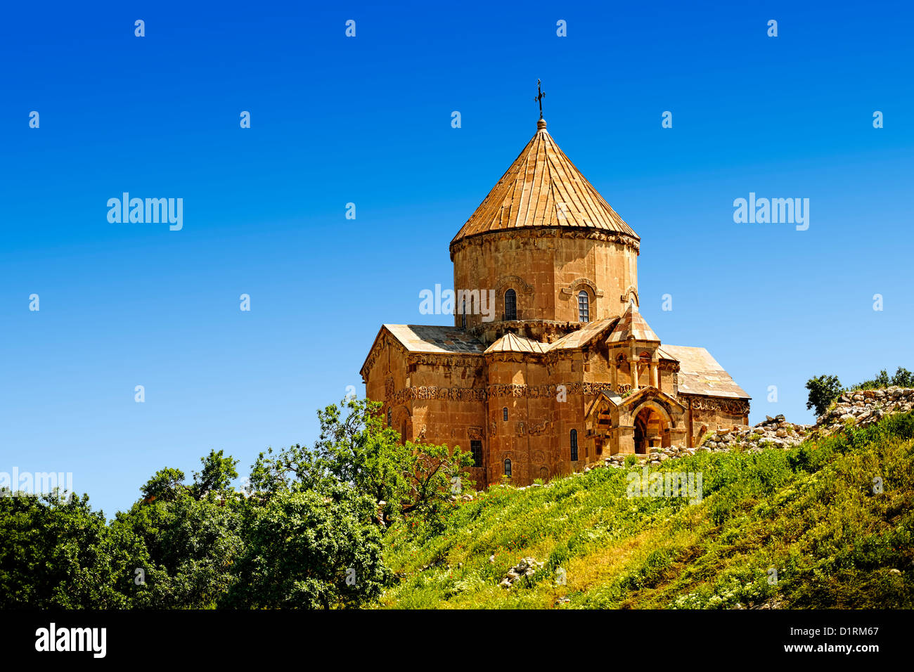 10th Century Armenian Orthodox Cathedral Of The Holy Cross On Akdamar