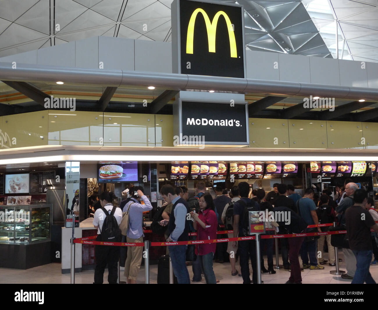 Mcdonalds Hong Kong lineup Stock Photo 52771373 Alamy