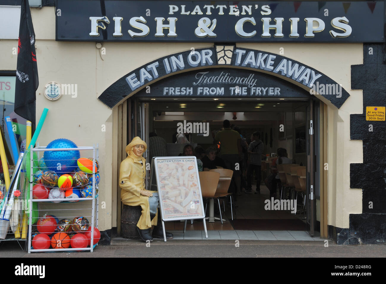Platten's Fish And Chip Shop, Wellsnextthesea, Norfolk, England