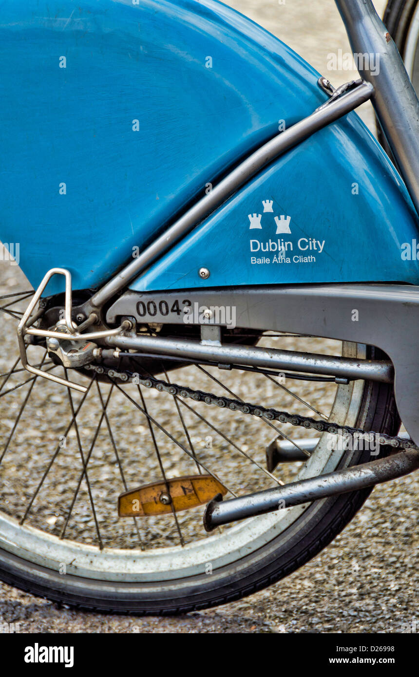 Rental Bicycles in Dublin, Ireland Stock Photo, Royalty Free Image