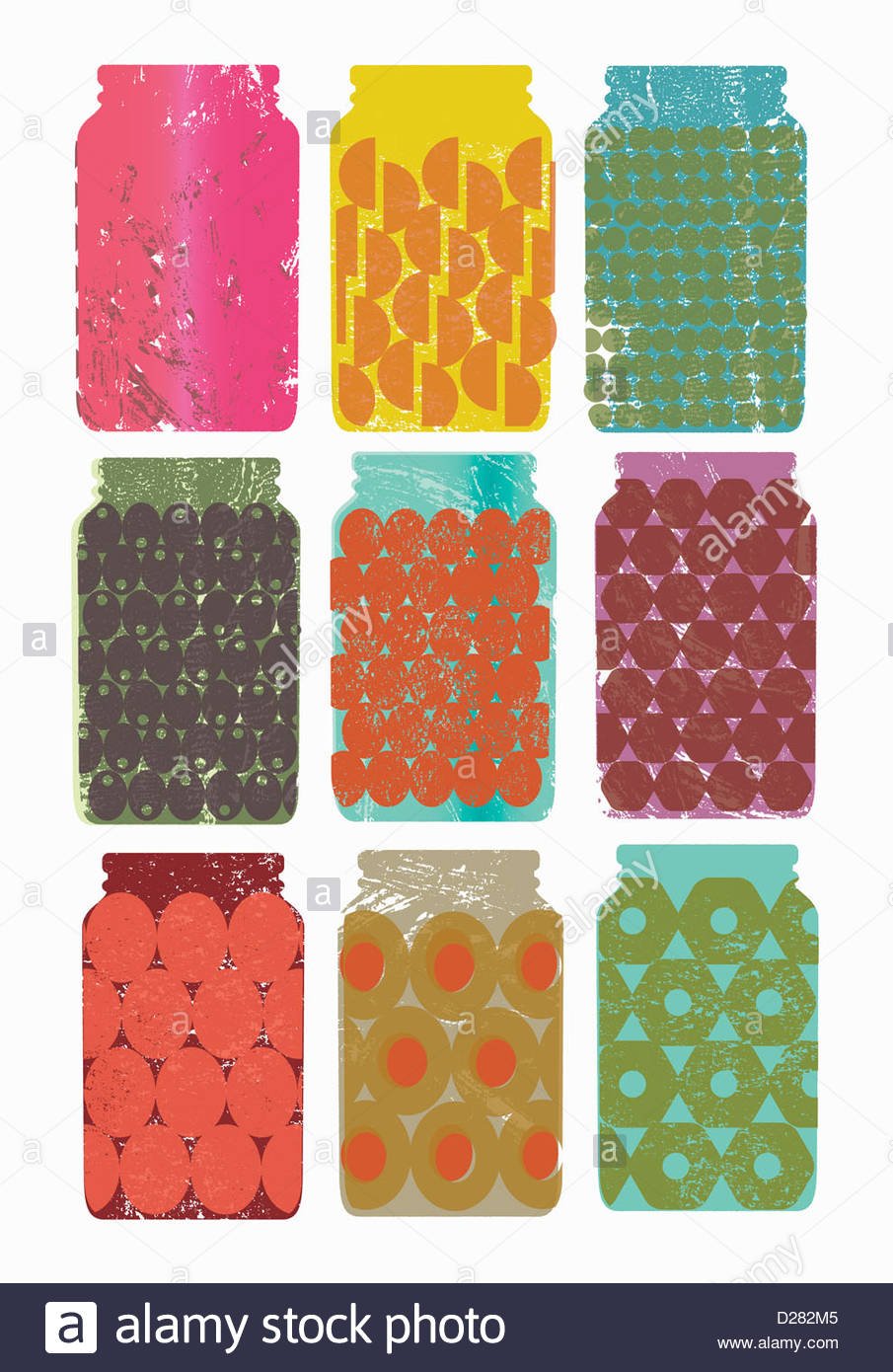 Variety of full jars Stock Photo, Royalty Free Image 53038165 Alamy