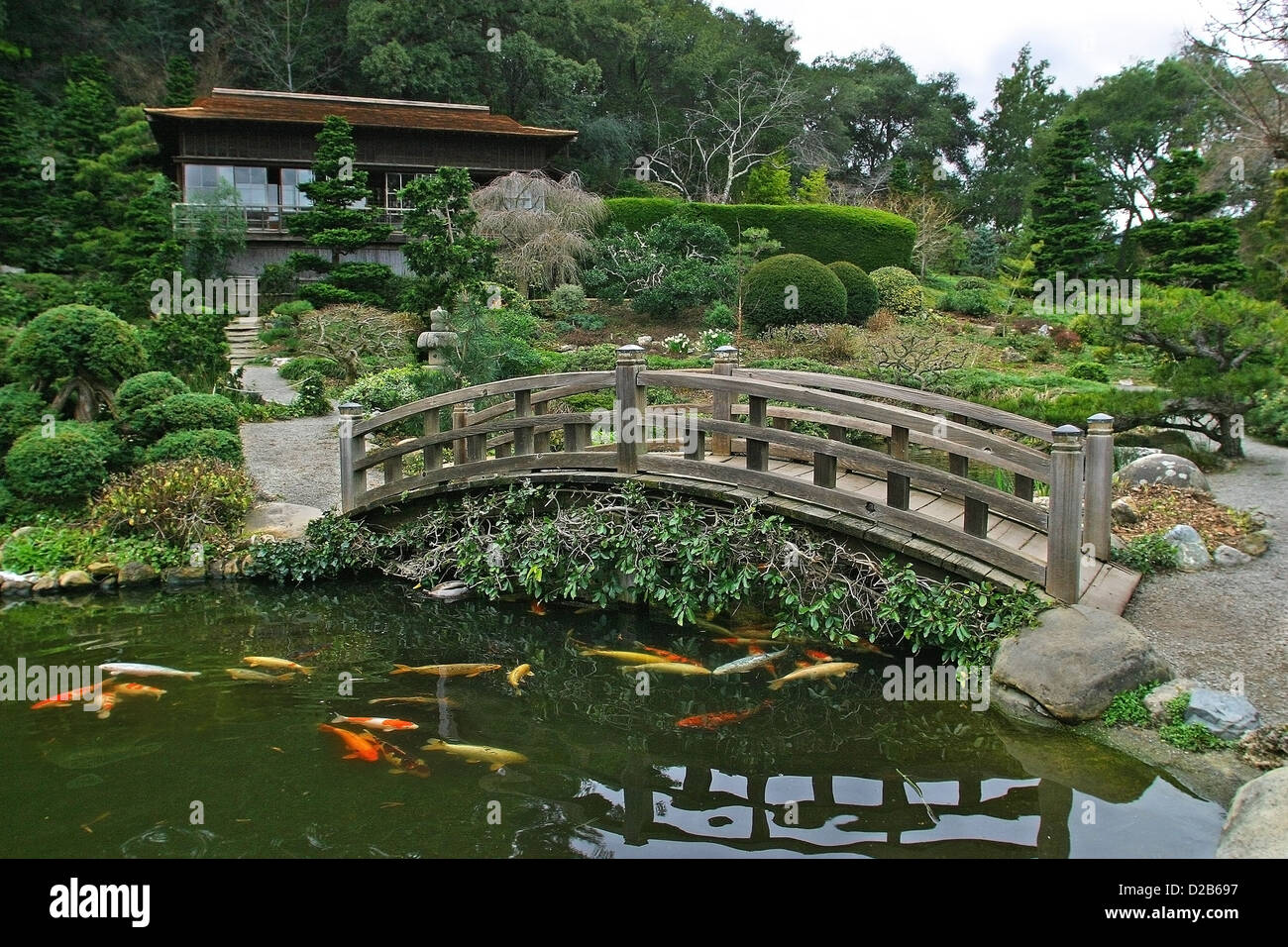 Hakone Gardens is a traditional  Japanese garden in 