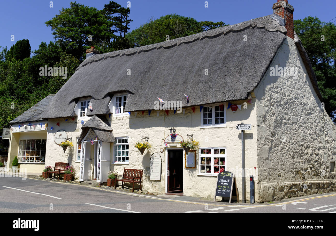 Chocolate Caf Godshill Isle Of Wight England Uk Gb Stock Photo