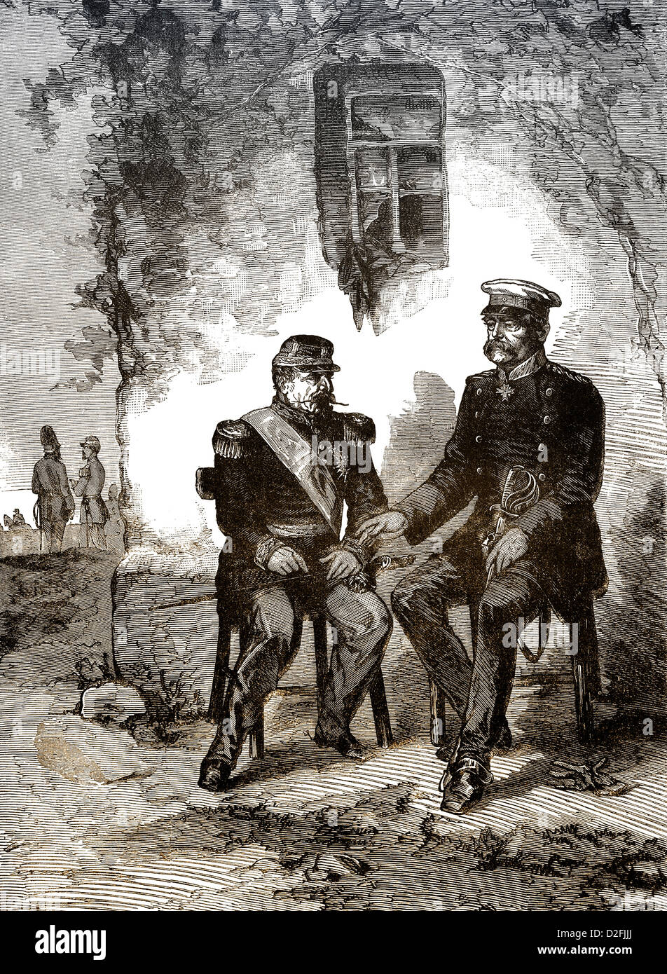 Napoleon III and Otto von Bismarck