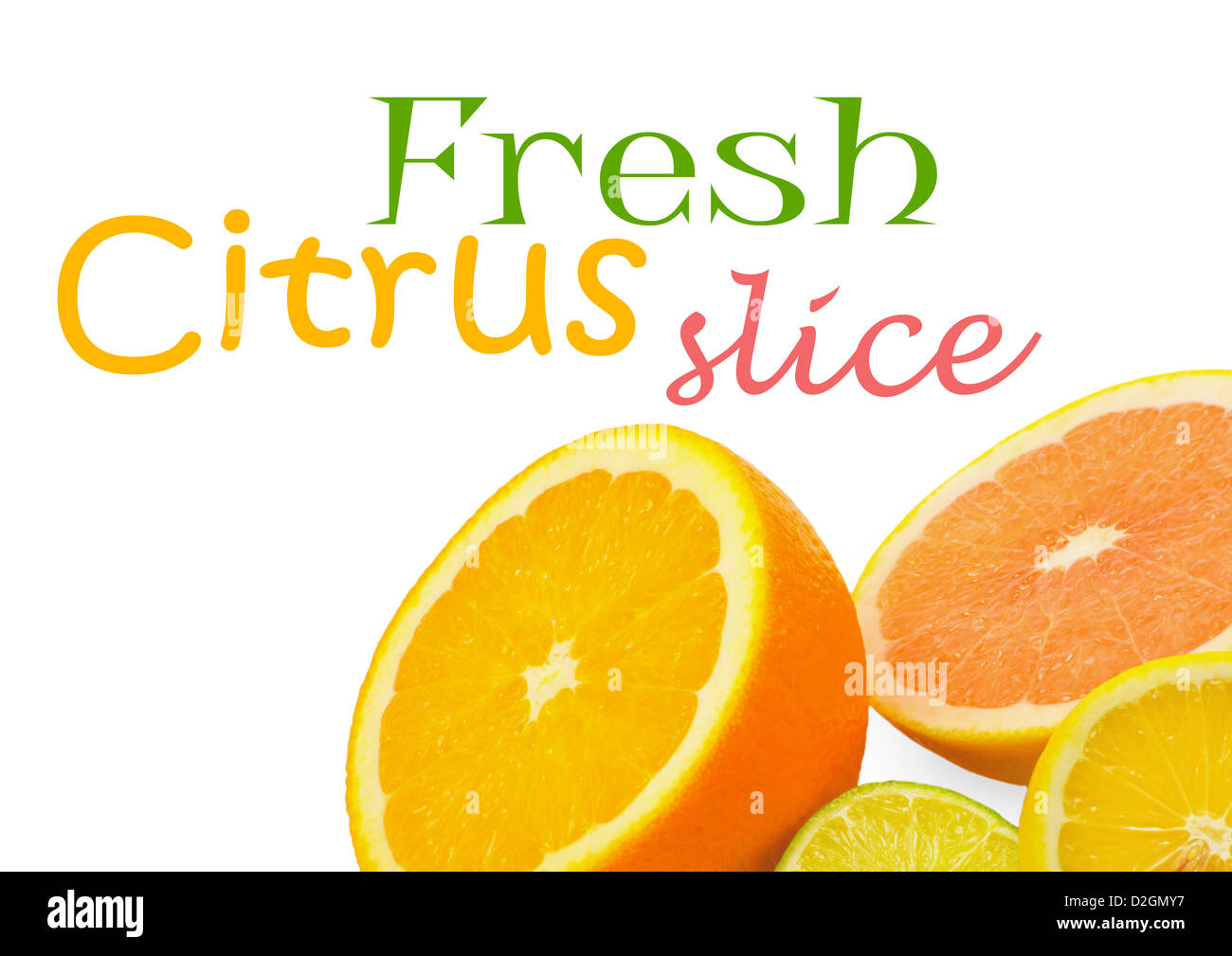 Citrus Fresh Fruit Isolated On A White Background Stock Photo Alamy