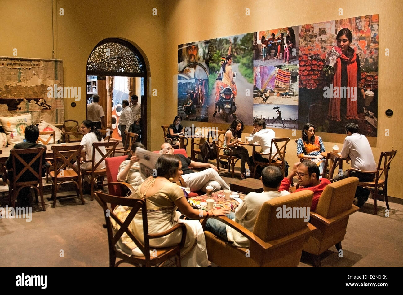 Starbucks Coffee trendy cool Mumbai ( Bombay ) café bar India Stock Photo 53321961 Alamy