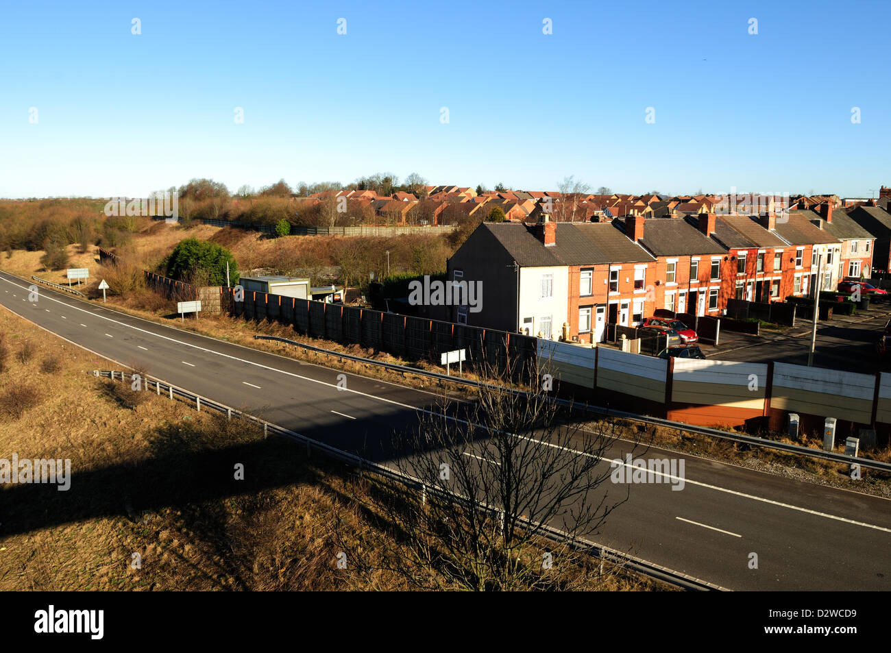 South Normanton, Derbyshire, UK. 2nd February 2013. Highways agency