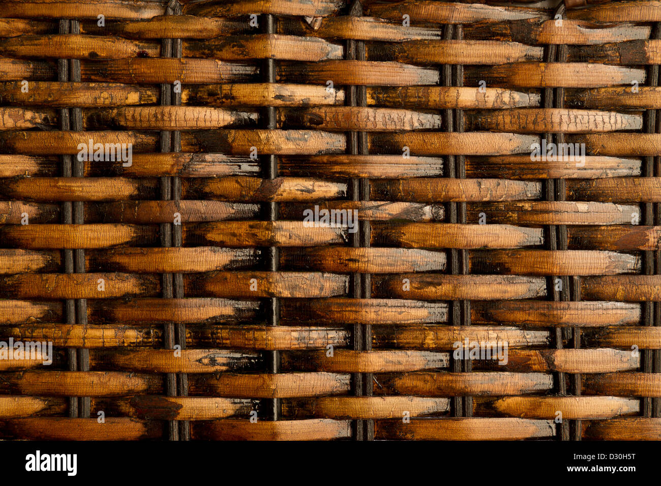 Interlaced Brown Rattan Fibers Background Stock Photo Alamy