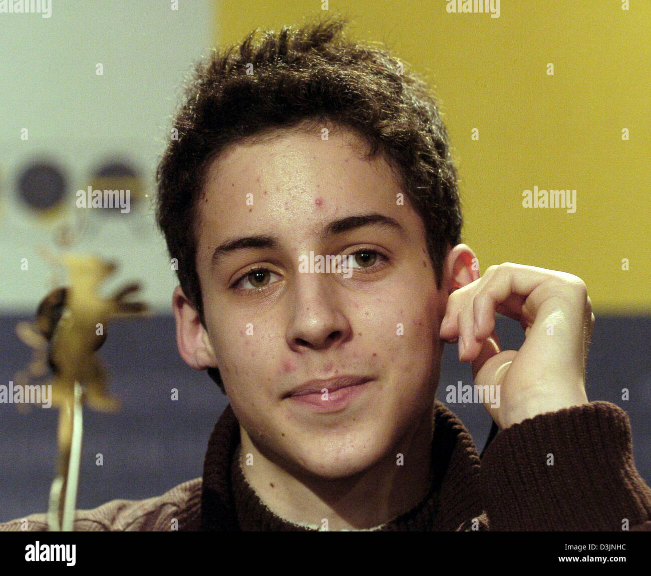 (dpa) - Hungarian actor Marcell Nagy pictured during a press Stock 