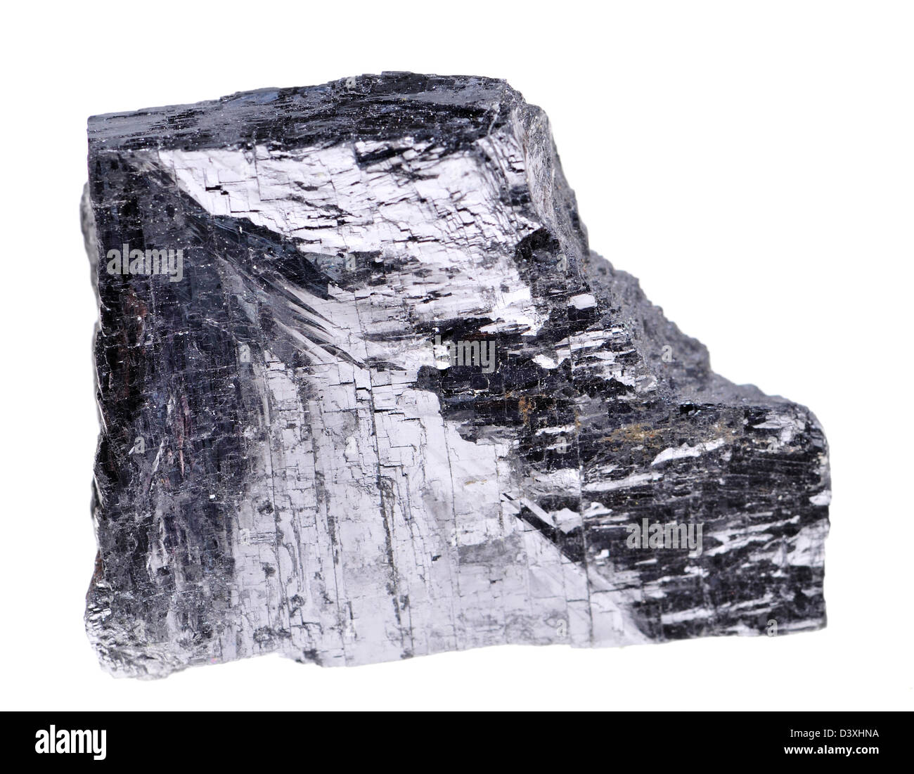 Galena (lead sulphide) principal ore of lead Stock Photo, Royalty Free