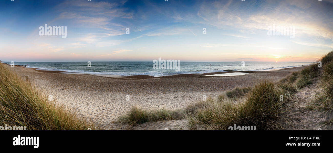 The Beach And Sand Dunes At Hengistbury Head Near Bournemouth In Dorset