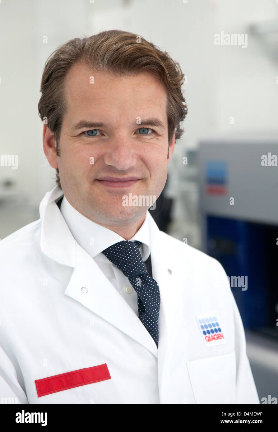 Hilden, Germany, Peer M. Schatz, CEO of biotech company Qiagen Stock Foto