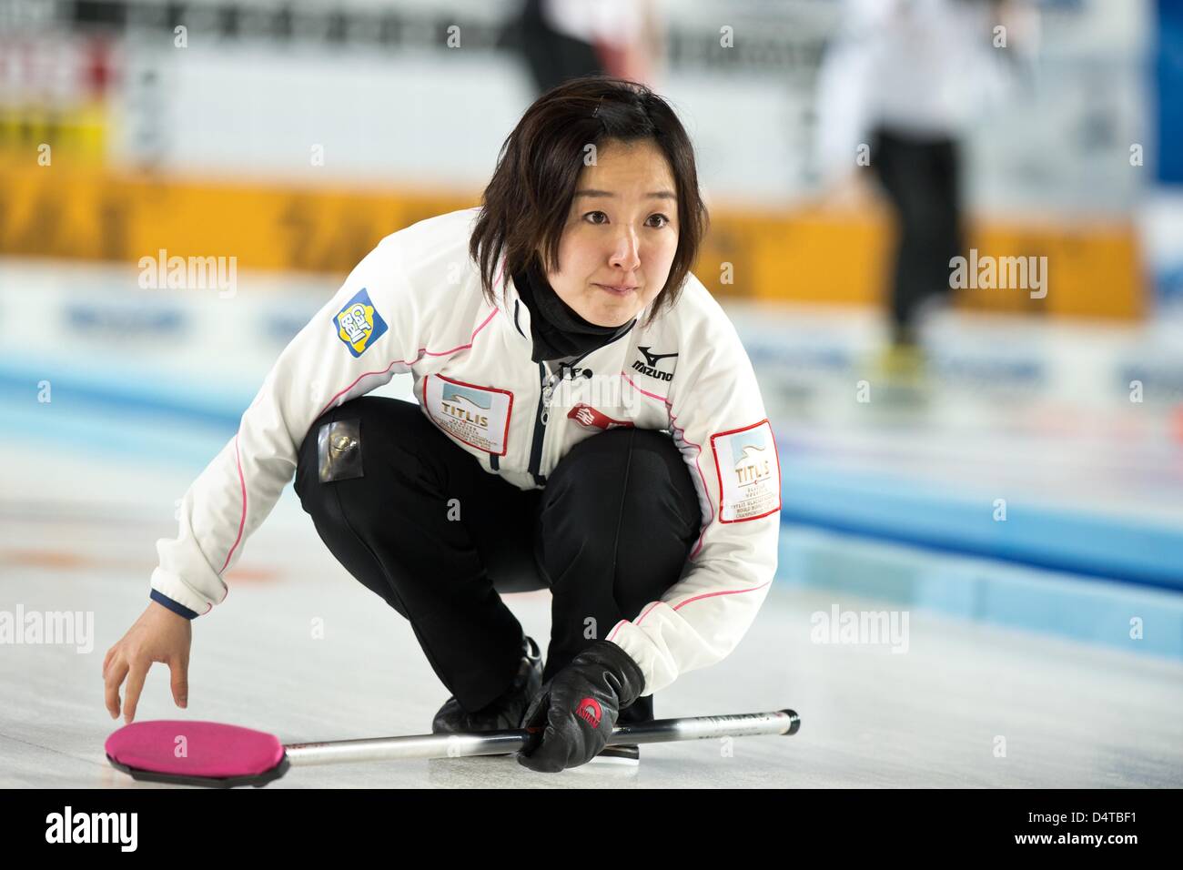 Satsuki Fujisawa (JPN), MARCH 18, 2013 Curling World Women's Stock