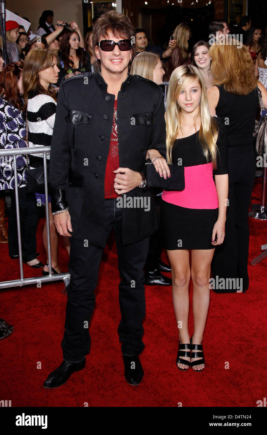Musician Richie Sambora of the band Bon Jovi and his daughter Ava Stock