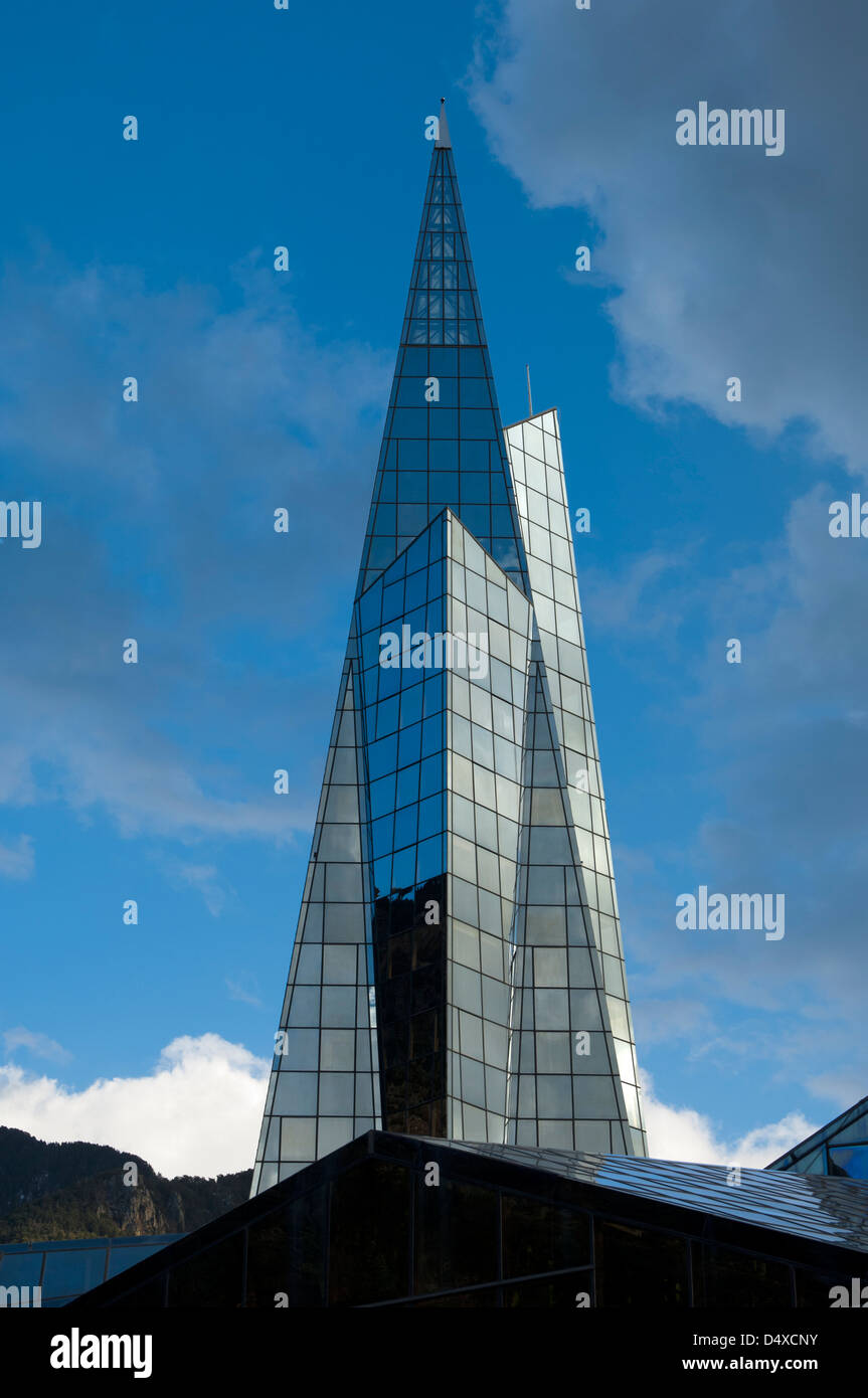 Glass Pyramid Of The Thermal Spa Centre Caldea Thermoludic Centre