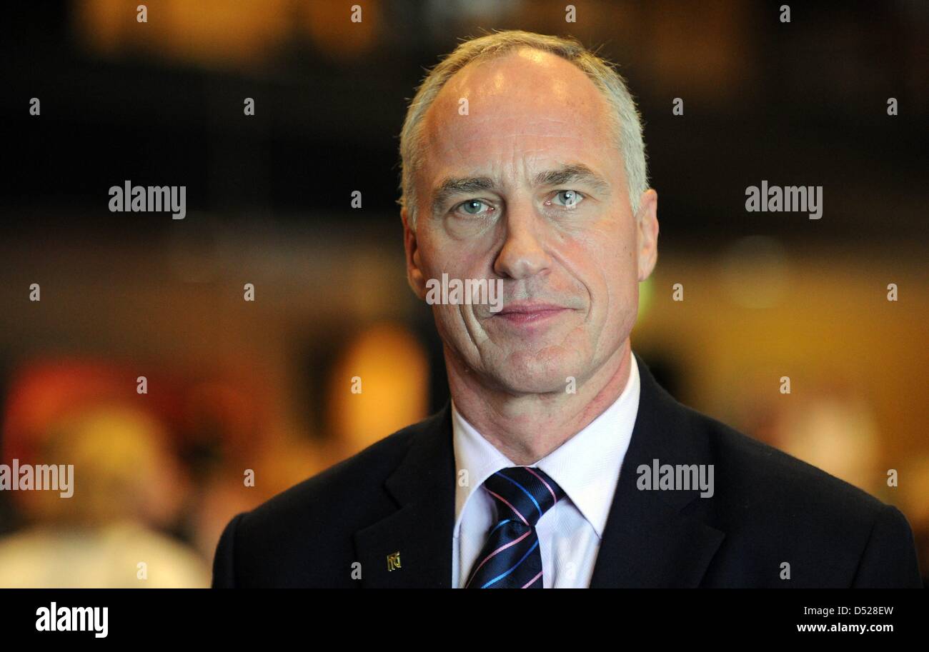 ... for a picture at a press conference during the Artistic Gymnastics World Championships in Rotterdam, Netherlands, 22 October 2010. Photo: Marijan Murat - wolfgang-willam-dtb-german-gymnastics-association-sports-director-D528EW