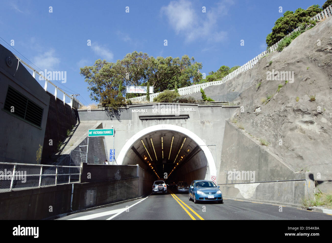 Mount Victoria Tunnel in Wellington New Zealand NZ Stock Photo, Royalty