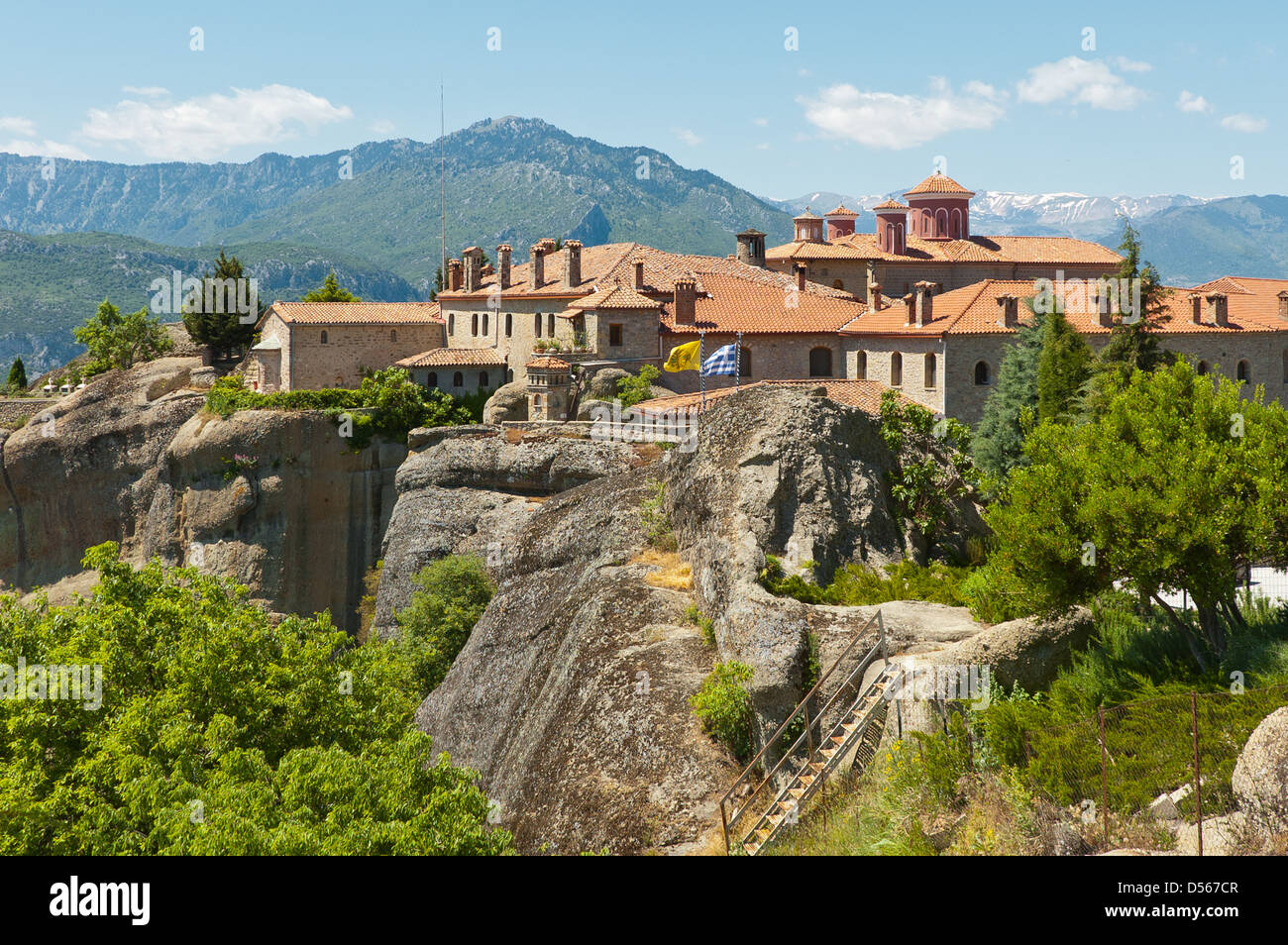 Monastery of St Stephens, Meteora, Thessaly, Greece Stock Photo