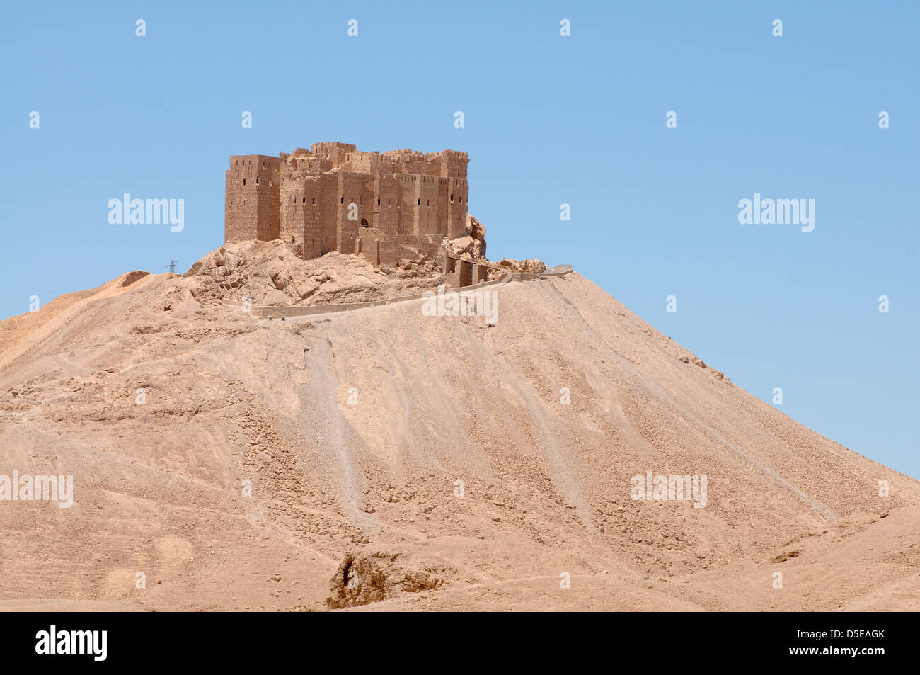 Medieval Arab fortress Qala'at Ibn Maan (Ibn Maan castle, Fakhr Stock