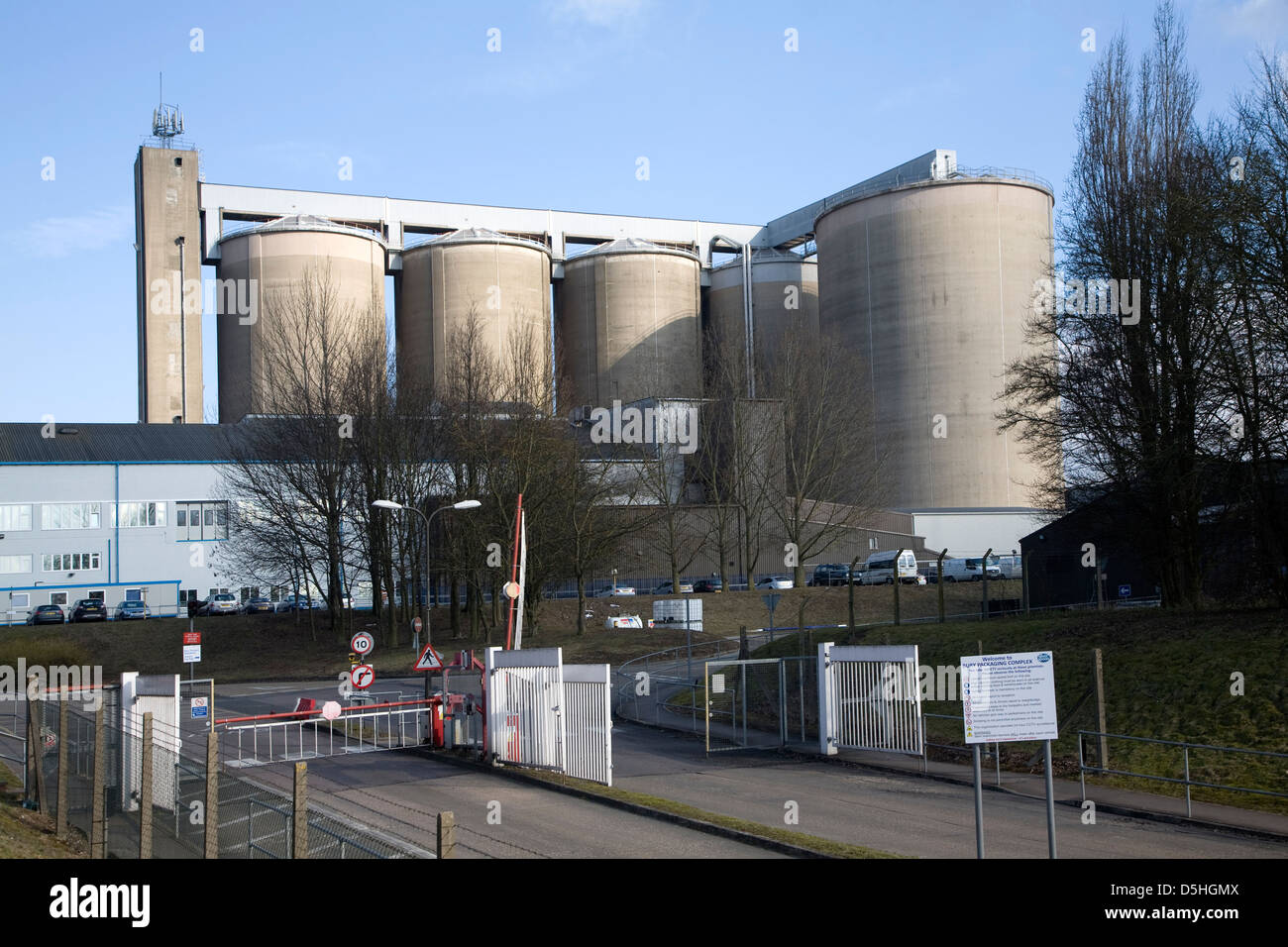 British Sugar Processing Factory At Bury St Edmunds, Suffolk, England