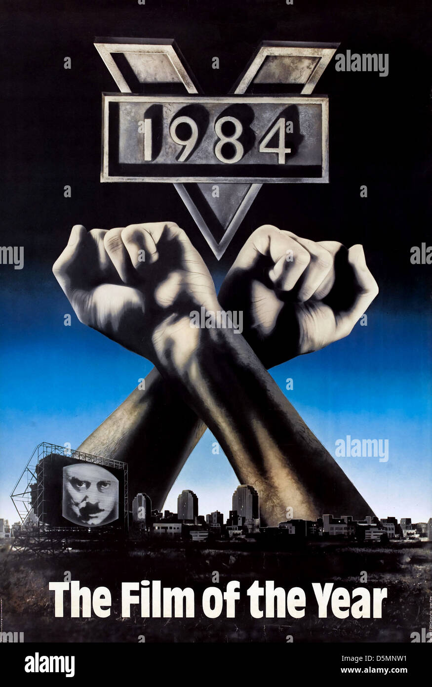 MOVIE POSTER 1984; NINETEEN EIGHTYFOUR 1984 Stock Photo 