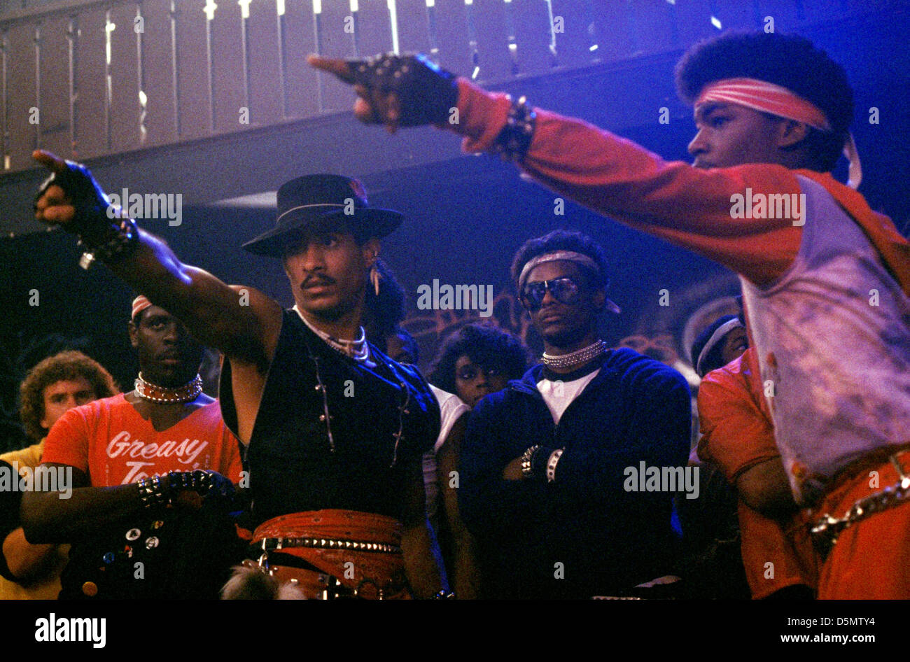 ADOLFO QUINONES & MICHAEL CHAMBERS BREAKDANCE THE MOVIE; BREAKIN Stock Photo, Royalty Free Image