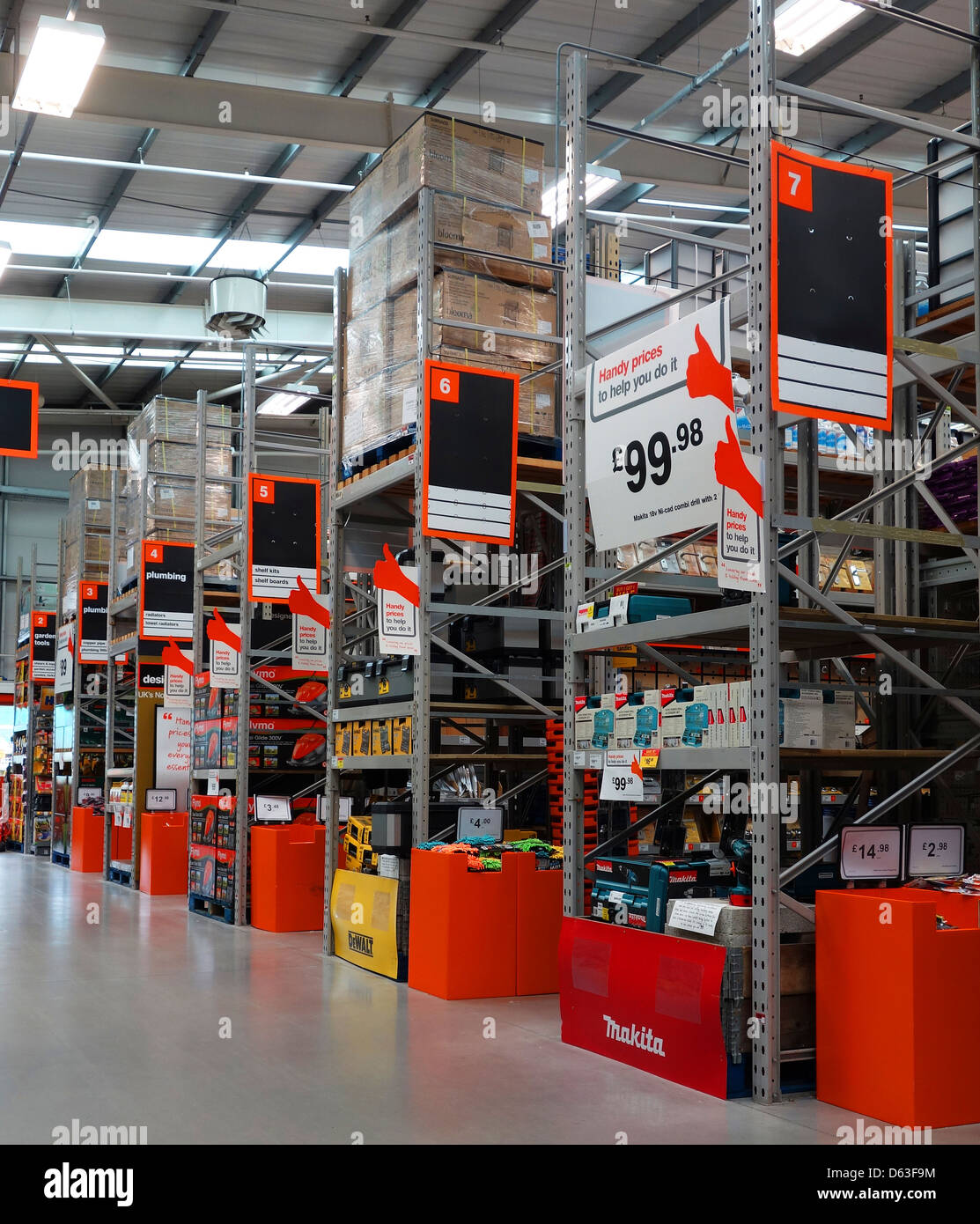 Inside a B & Q store Stock Photo, Royalty Free Image 55396928 Alamy