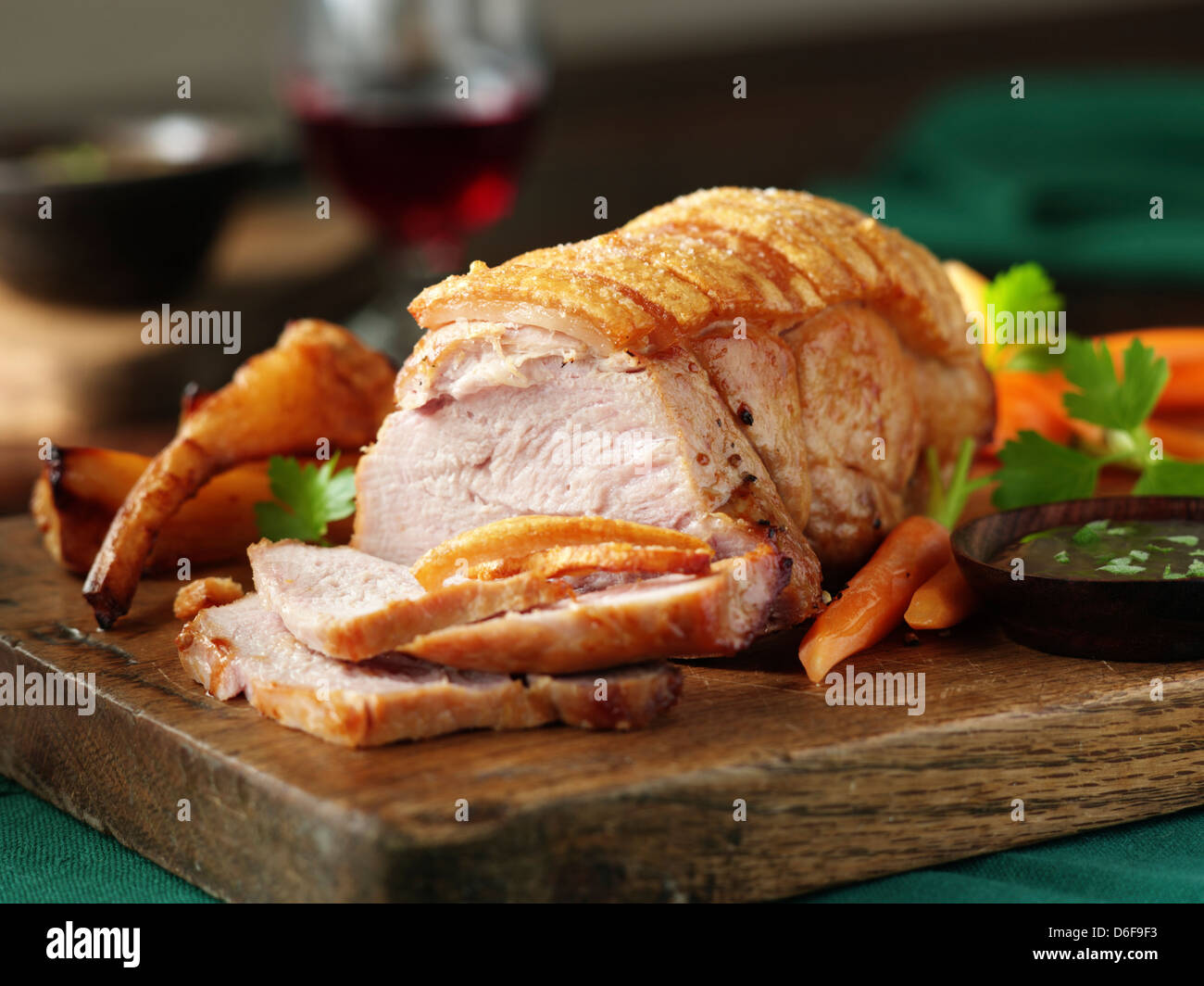 Whole Roasted Pork Joint Hi Res Stock Photography And Images Alamy