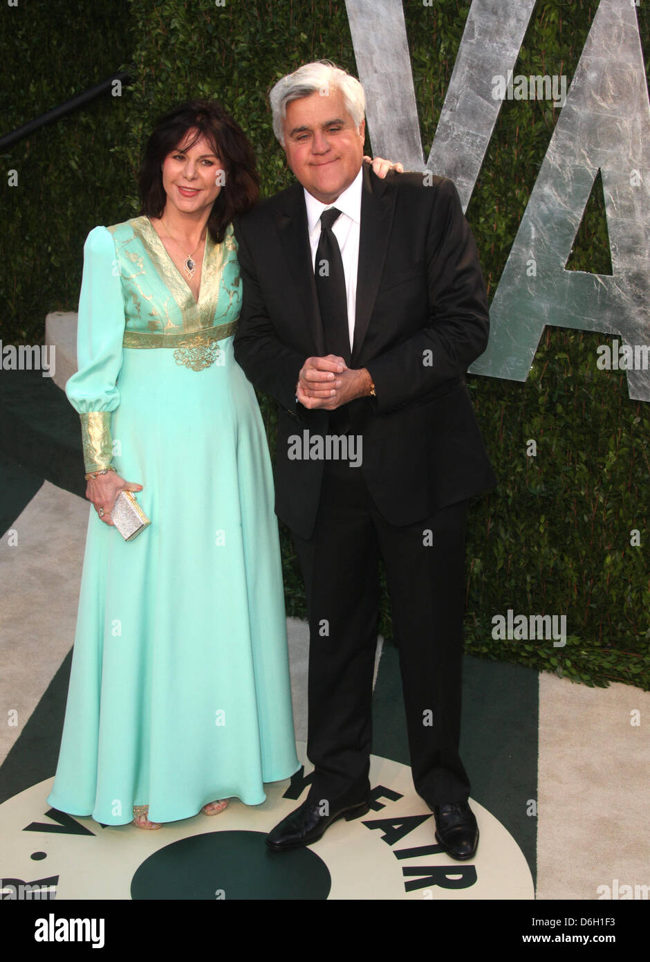 US TV host Jay Leno and his wife Mavis Leno attend the 2012 Vanity