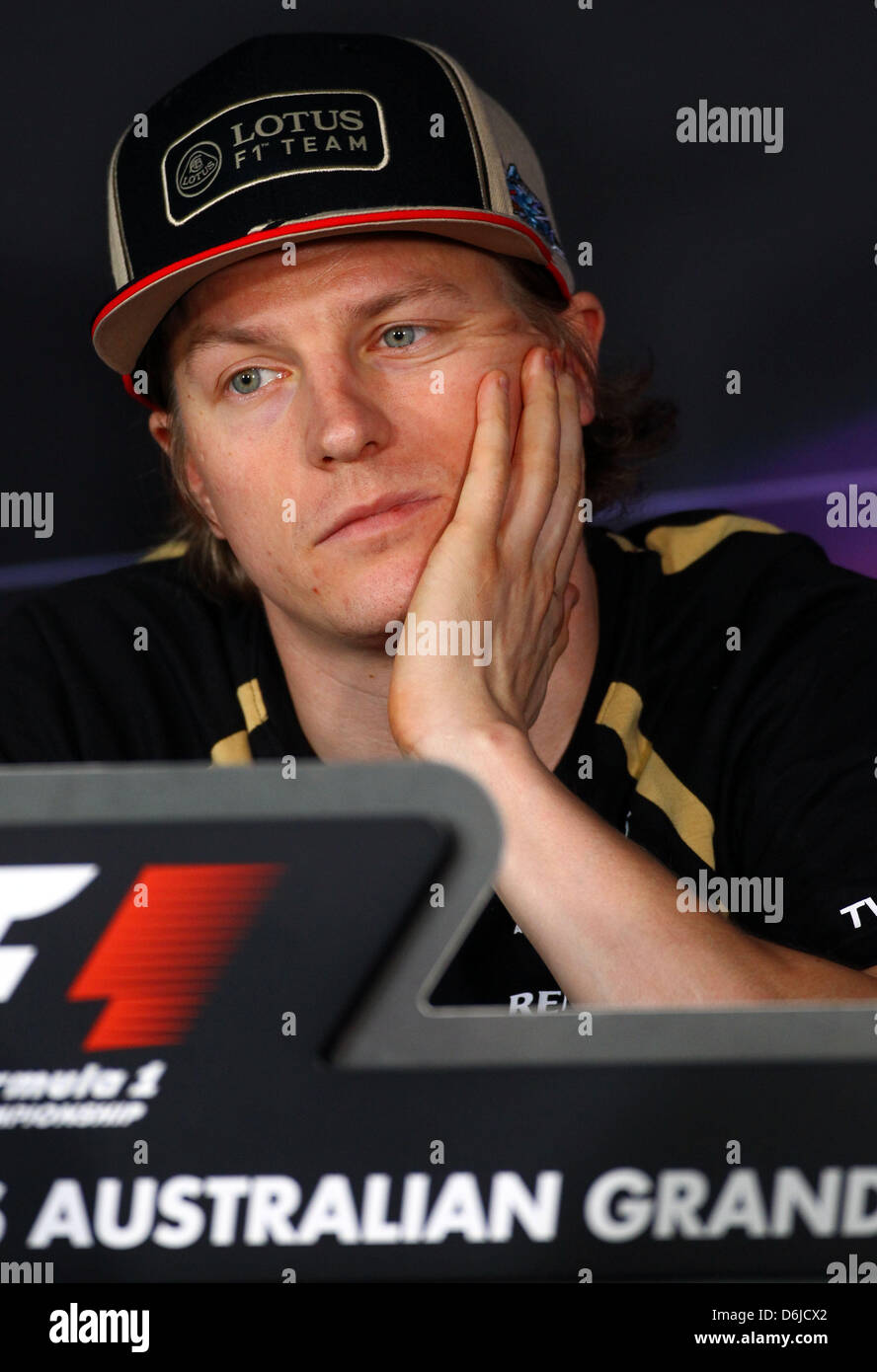 Finnish Formula One Driver Kimi Raikkonen Of Lotus Seen During The