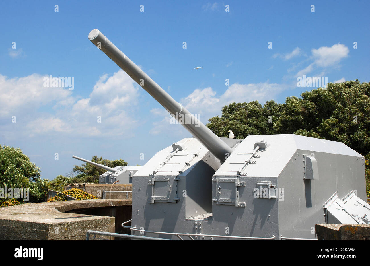 Princess Anne's Battery, 5.25 inch defence guns of world war two. The