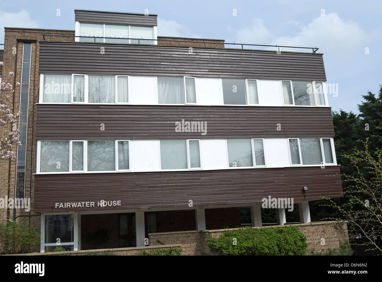 fairwater house, an apartment block in teddington, middlesex Stock