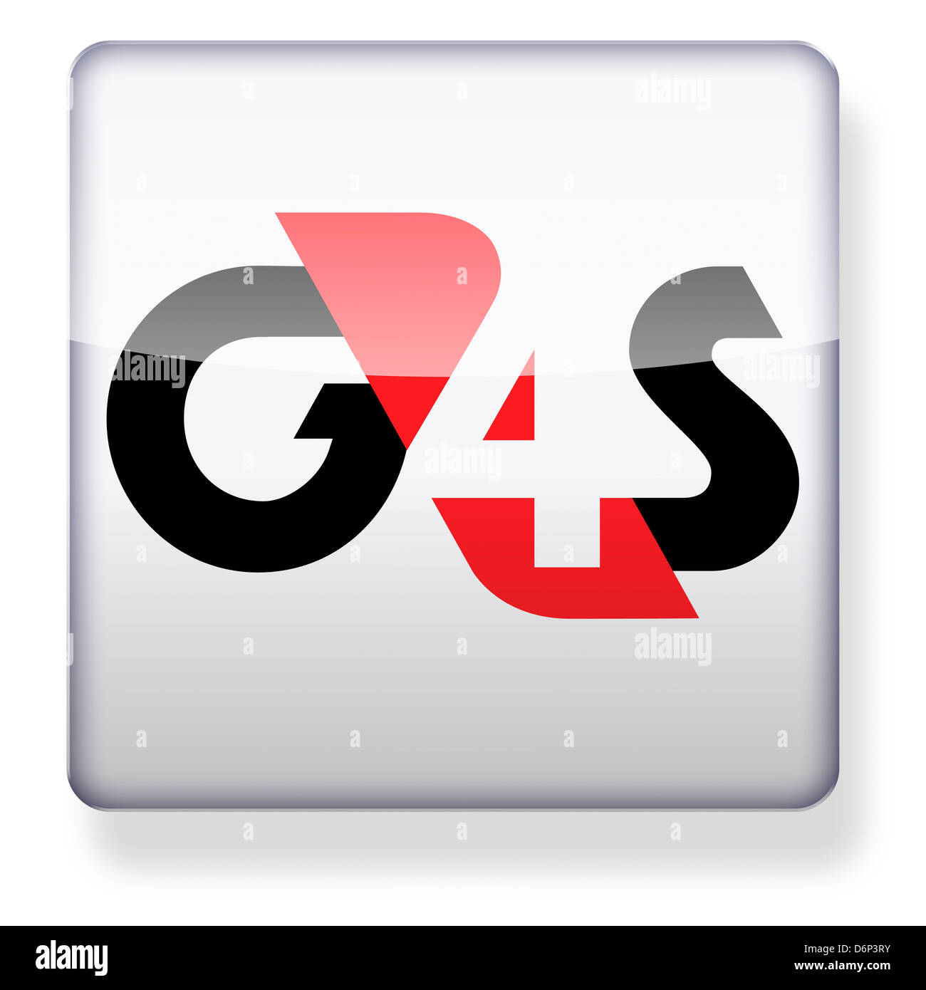G4S logo as an app icon. Clipping path included Stock Photo, Royalty