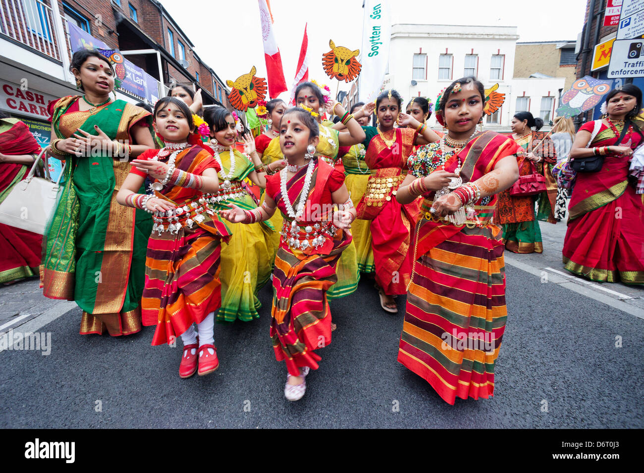 England, London, Banglatown, Bengali New Year Festival, Boishakhi Stock