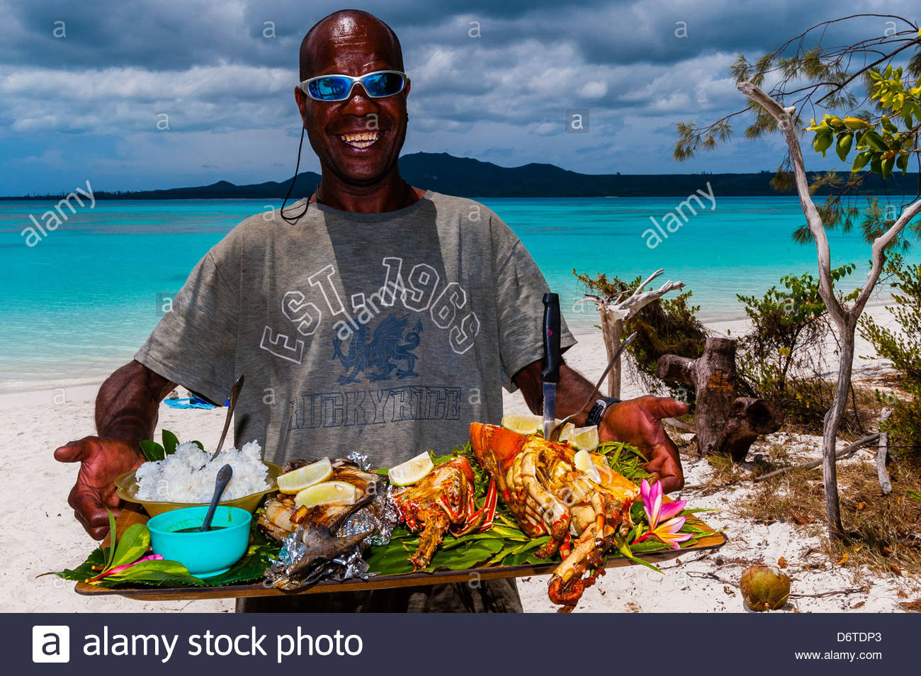 brush island new caledonia barrier reef off ile des pins isle of pines D6TDP3