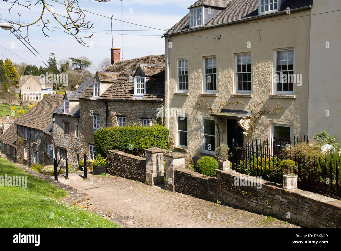 The Chipping. Tetbury, a small town in Gloucestershire England UK Stock