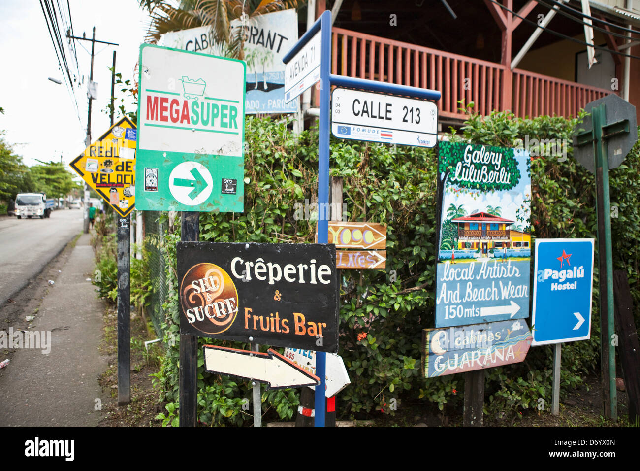 costa rica street sign