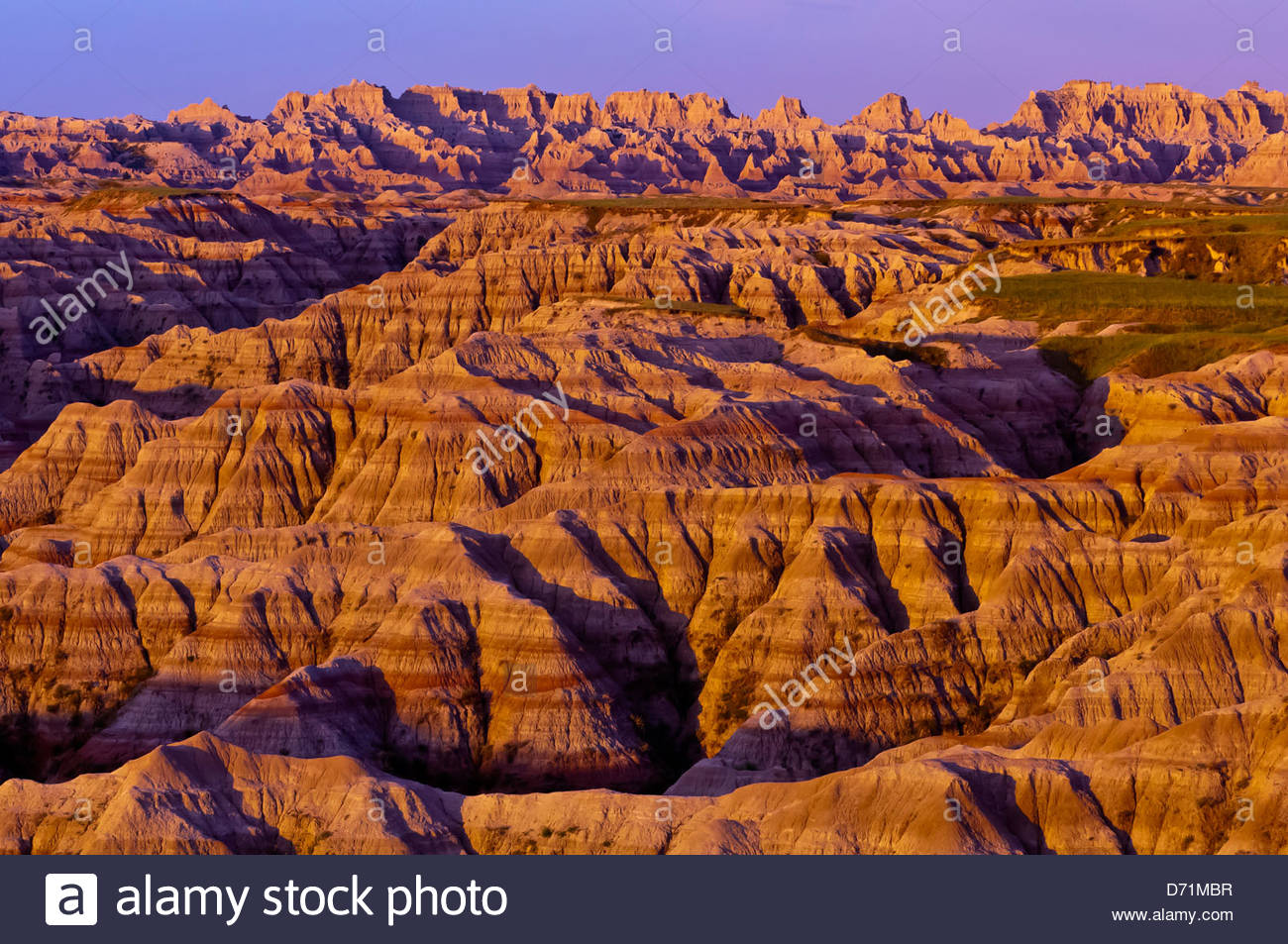Sunrise, Big Badlands Overlook, Badlands National Park, South Dakota Stock Photo 55971659 Alamy
