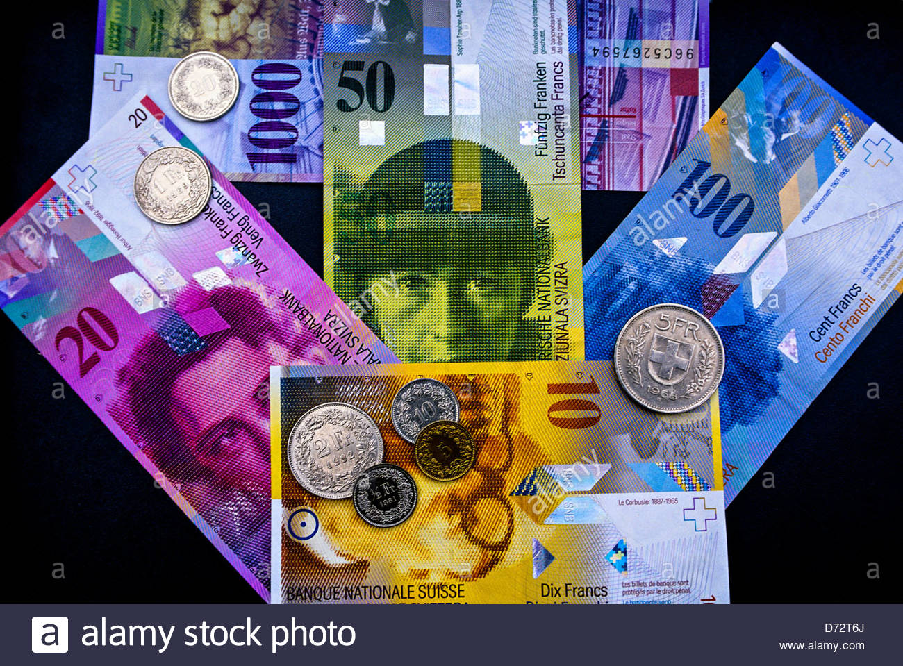 Swiss Money, Zurich, Switzerland Stock Photo, Royalty Free Image