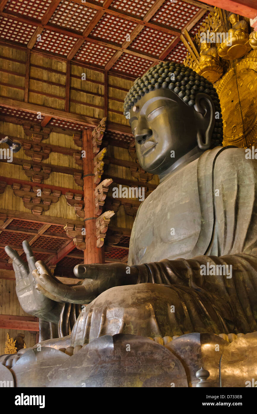 Buddhist statue, Todaiji Temple, largest wooden temple in the world
