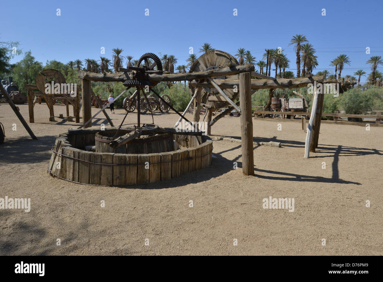 Bauxite mine museum at Furnace Creek Stock Photo, Royalty Free Image