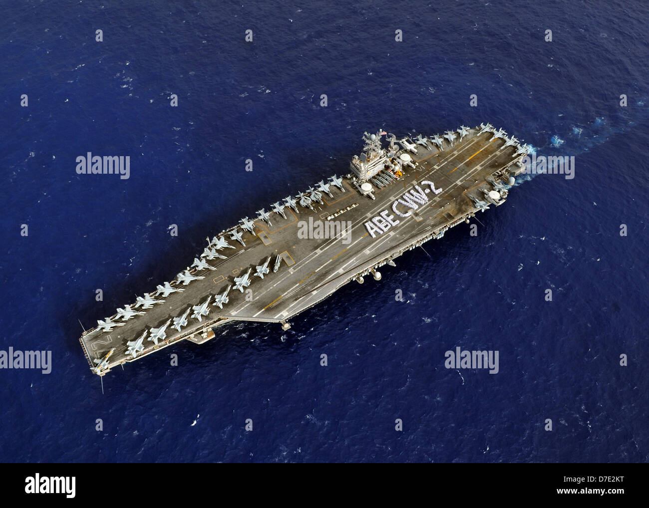US sailors assigned to the aircraft carrier USS Abraham ...