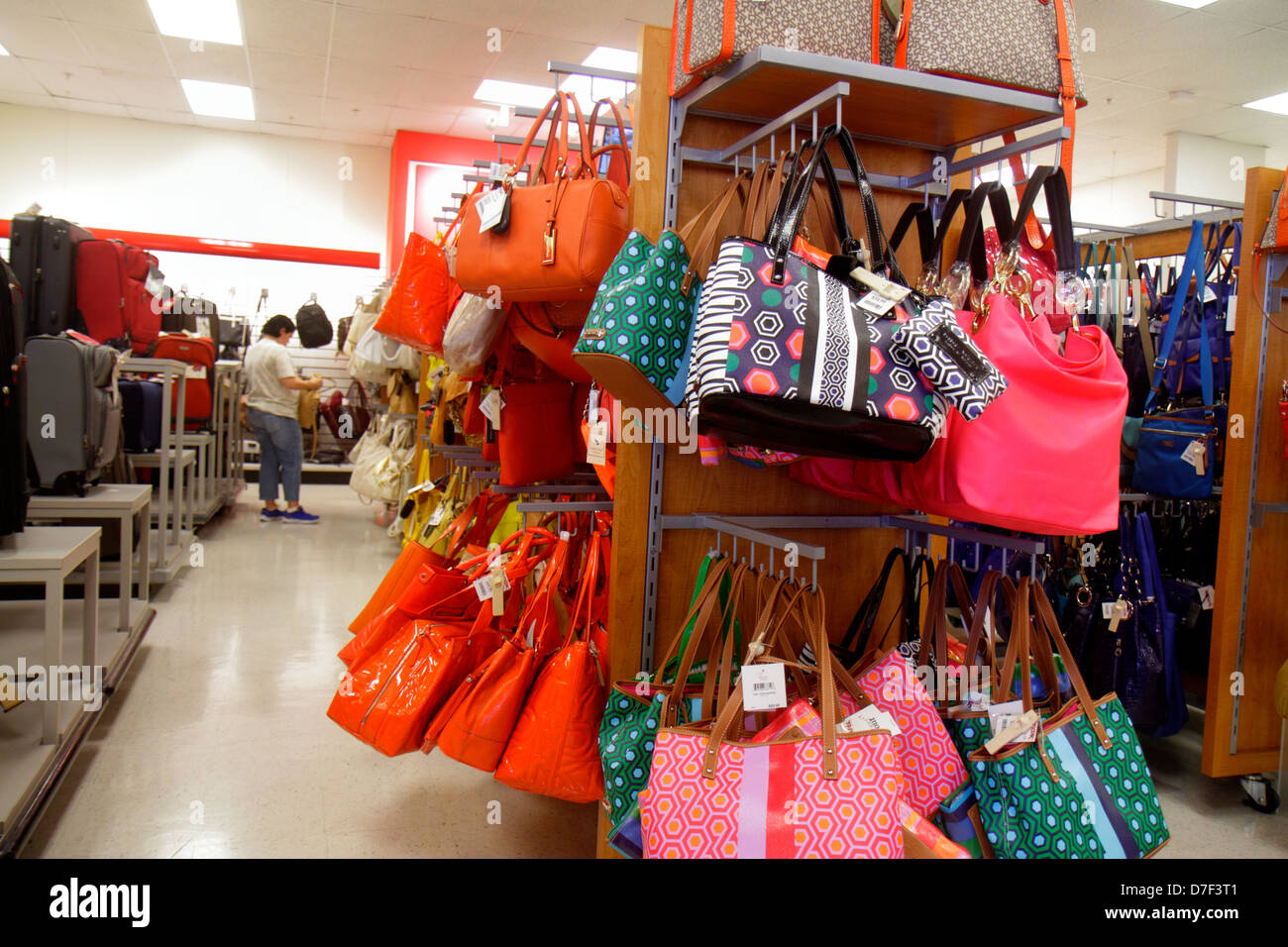 Miami Florida TJ Maxx discount department store woman&#39;s handbags Stock Photo: 56266001 - Alamy