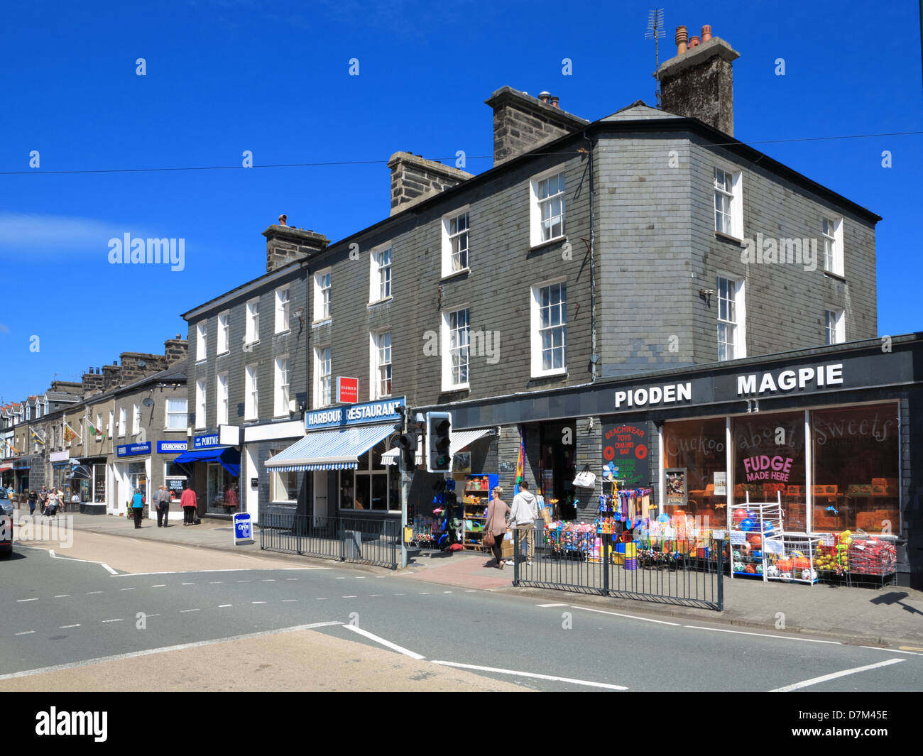High Street, Porthmadog Stock Photo, Royalty Free Image 56376026 Alamy