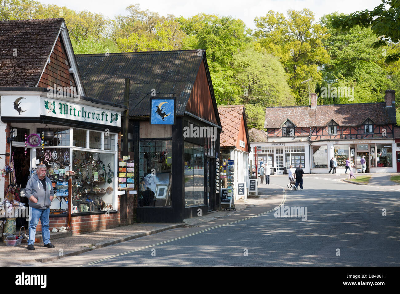 Burley In The New Forest England United Kingdom Stock Photo, Royalty ...