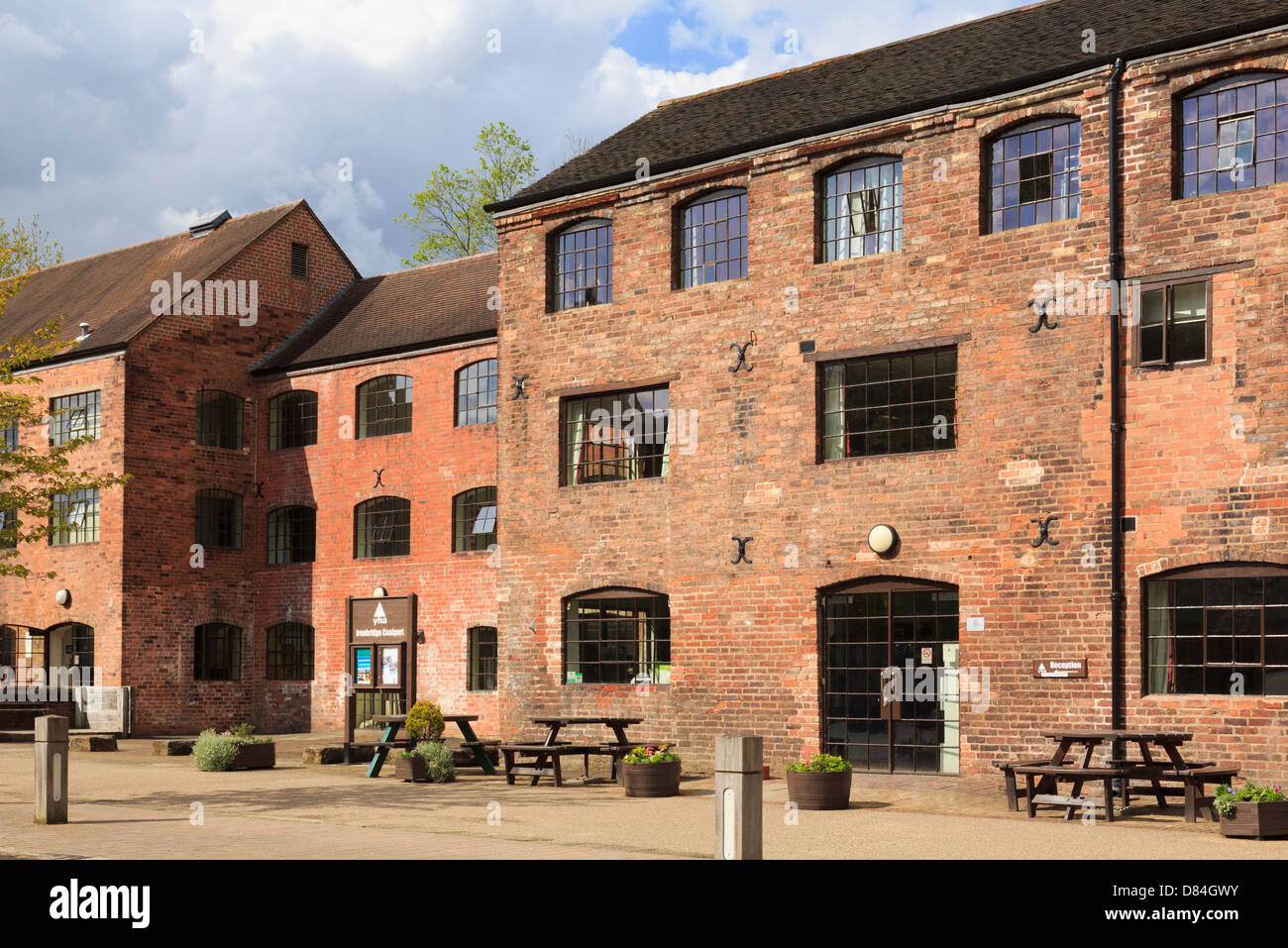 coalport youth hostel in converted red brick industrial buildings of stock photo royalty free coalport youth hostel in converted red brick industrial buildings of stock photo royalty free