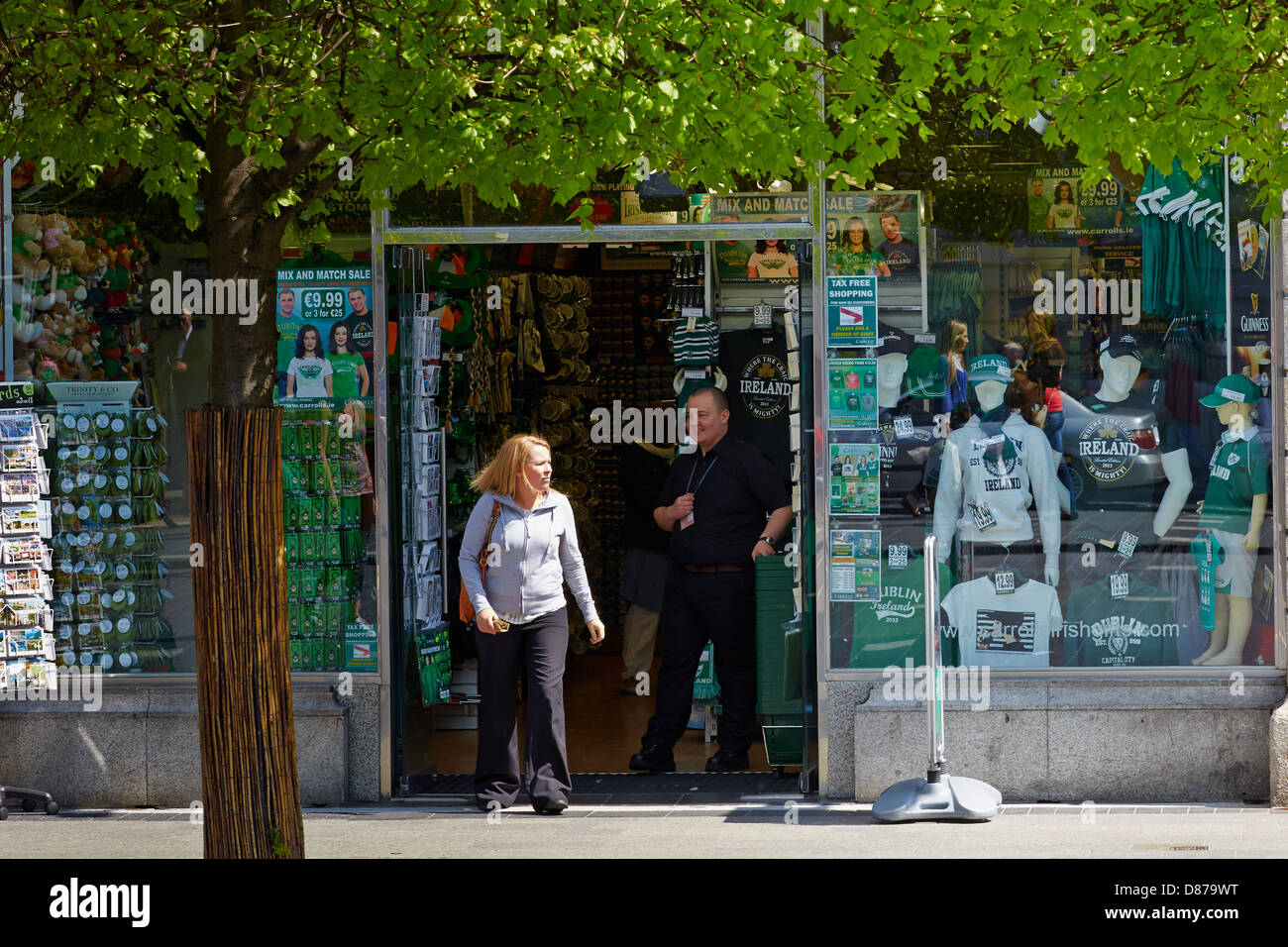 Souvenir Shop selling souvenirs in Dublin city centre. O'Connell Stock