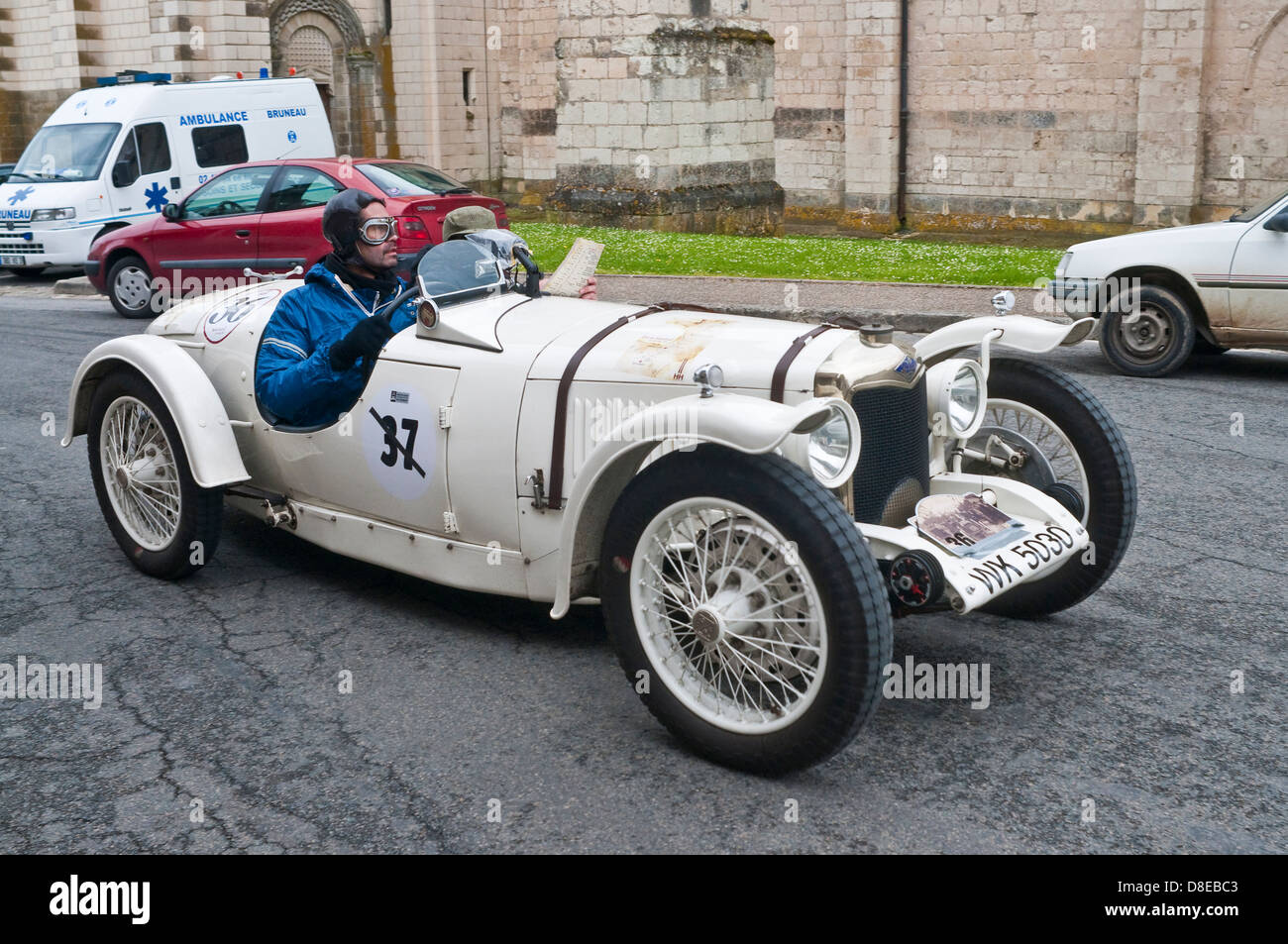 1930s Riley Classic Sports Car  France Stock Photo, Royalty Free 
