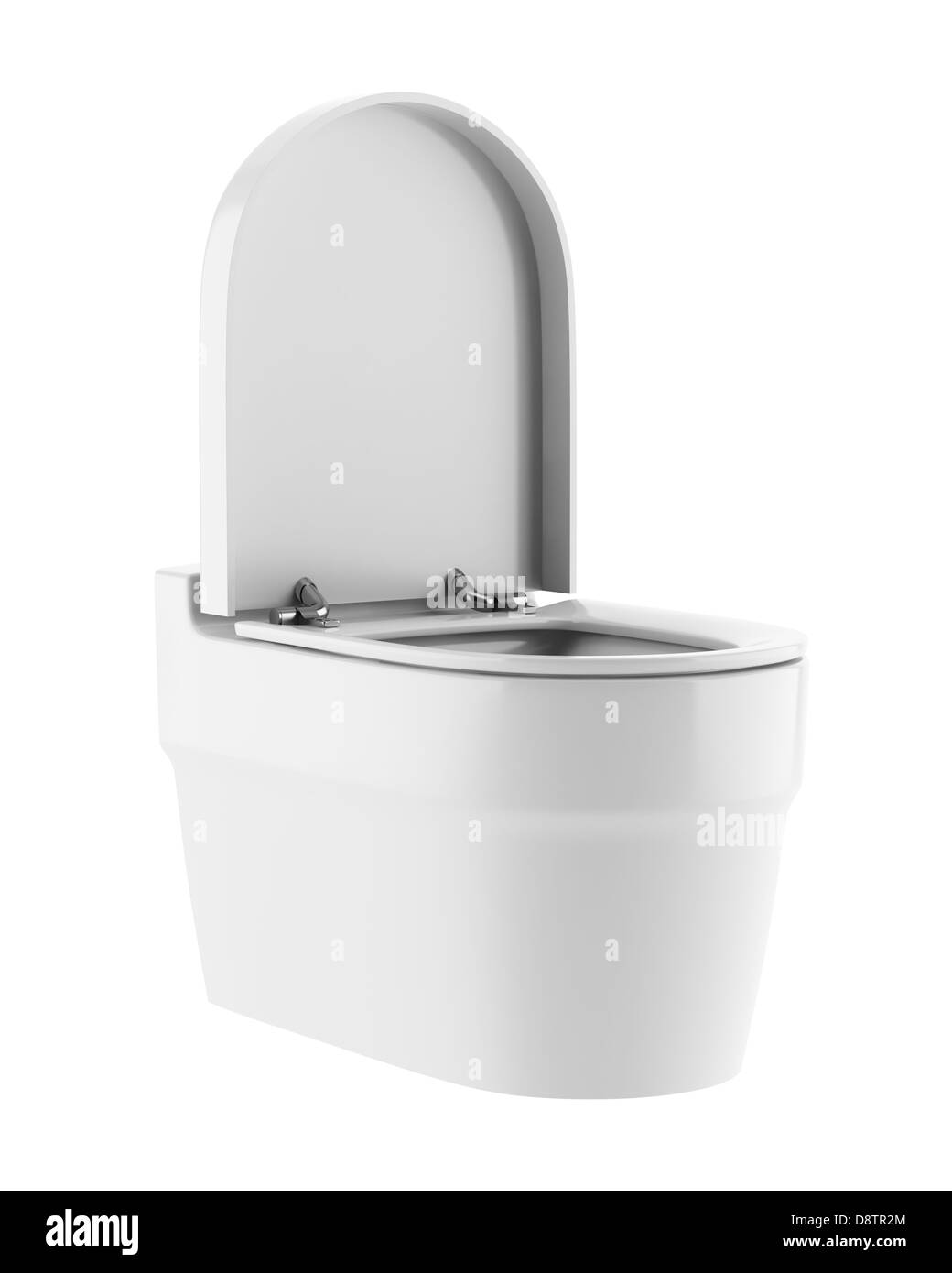 Single Modern Toilet Bowl Isolated On White Stock Photo Royalty - Stock Photo Single Modern Toilet Bowl Isolated On White single modern toilet bowl isolated on white stock photo royalty - stock photo single modern toilet bowl isolated on white